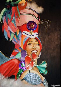 Carnival, olja av Mona Wikborg