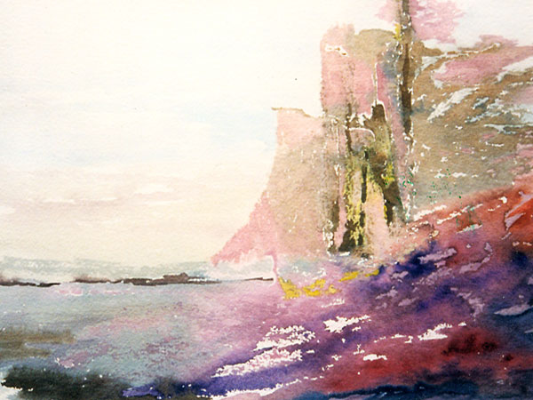 Skeppsvraket, akvarell av Birgitta Lindgren